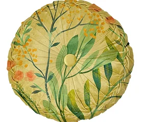 Botanical Round Cushion